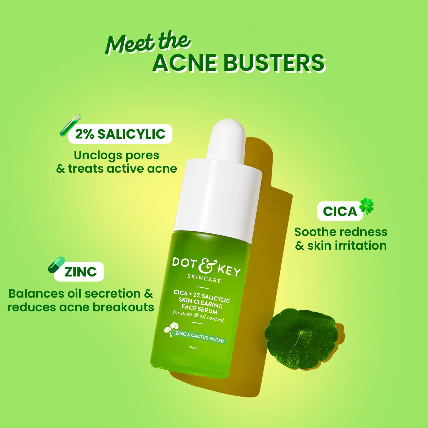 Dot & Key 2% Salicylic Acid + Cica Anti Acne Serum - Image 4
