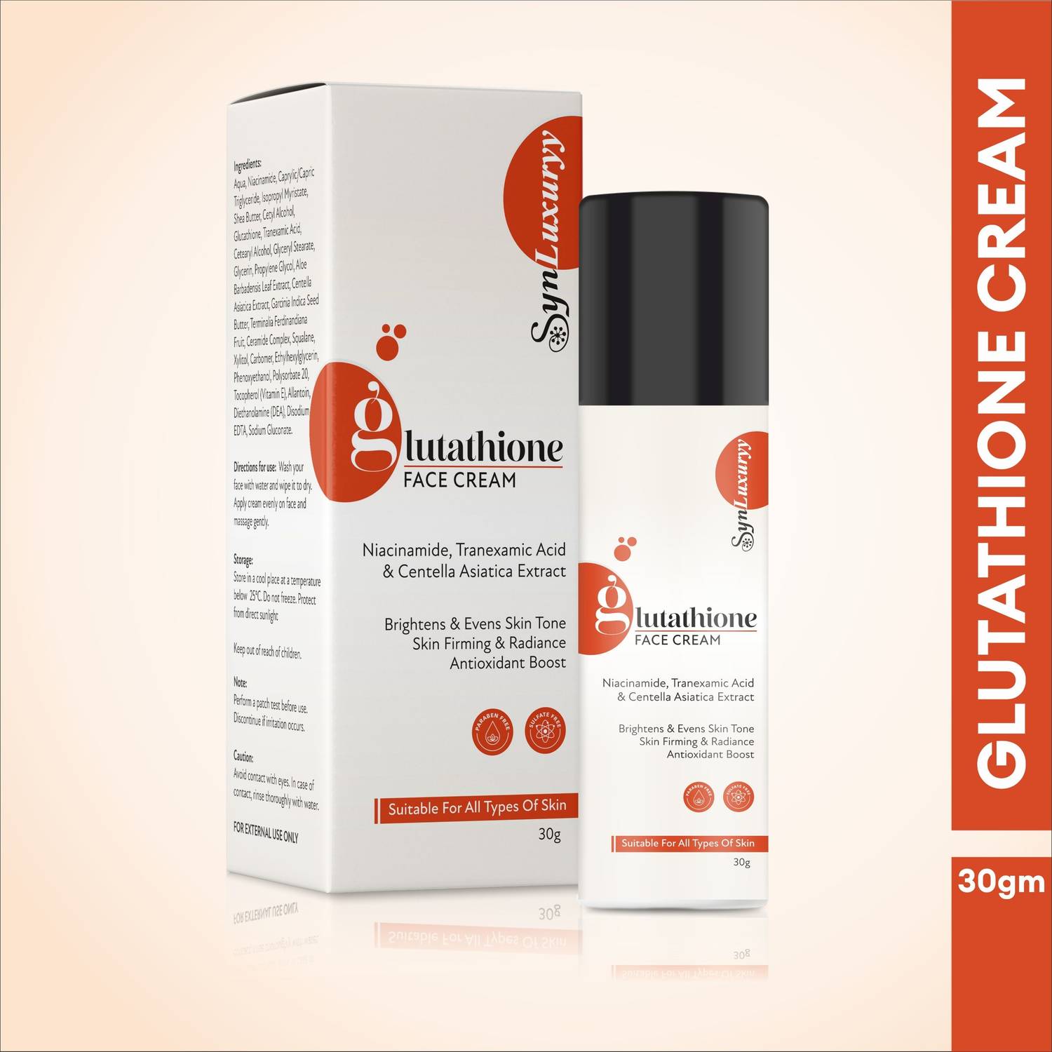 glutathione syn Syn Luxuryy Glutathione Face Cream for Brightening & Even Skin Tone Price  in India