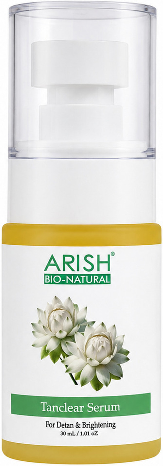 Image of ARISH BIO-NATURAL Tanclear Serum - Professional Tan Removal & Skin Brightening Formula | Evens Skin Tone |