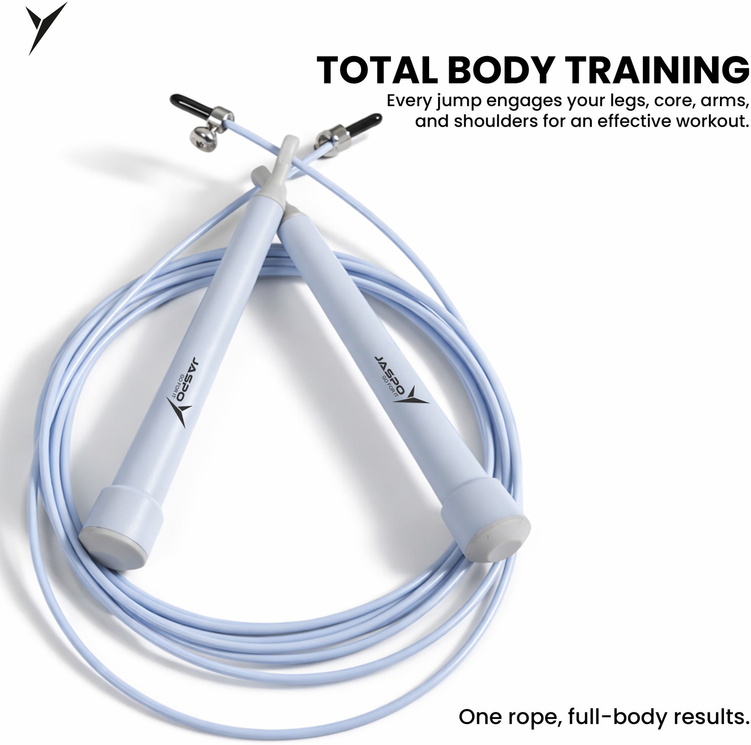 Image of Jaspo Steel-Skip Skipping Rope| Unbreakable| Adjustable| Tangle-Free| Anti-Slip Grip Speed Skipping Rope