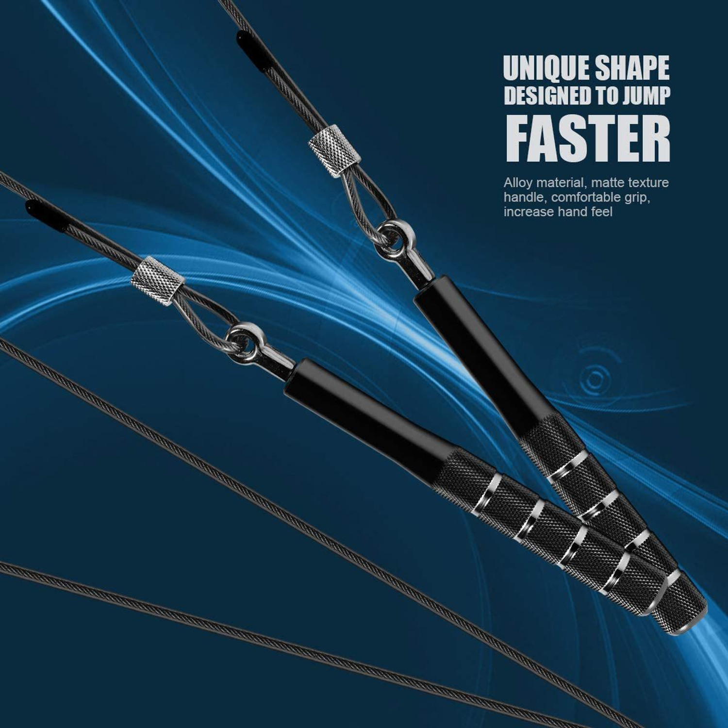 Image of Leosportz ed Jumping Rope for Training Fitness Exercise, Adjustable Speed Skipping Rope
