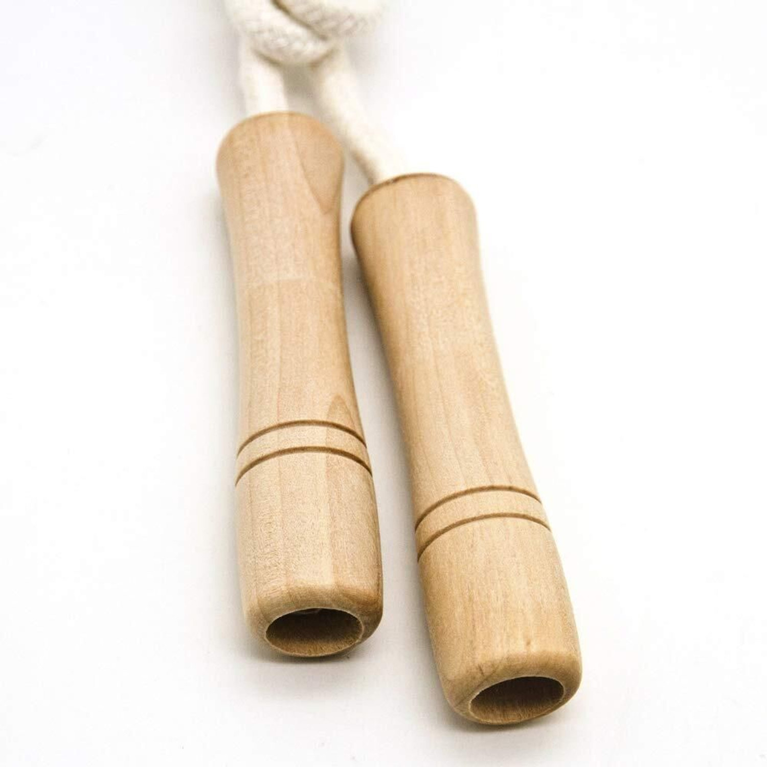 Image of Black Mountain Wooden Handle Adjustable Cotton Rope For Men & Women Jumping Rope Freestyle Skipping Rope