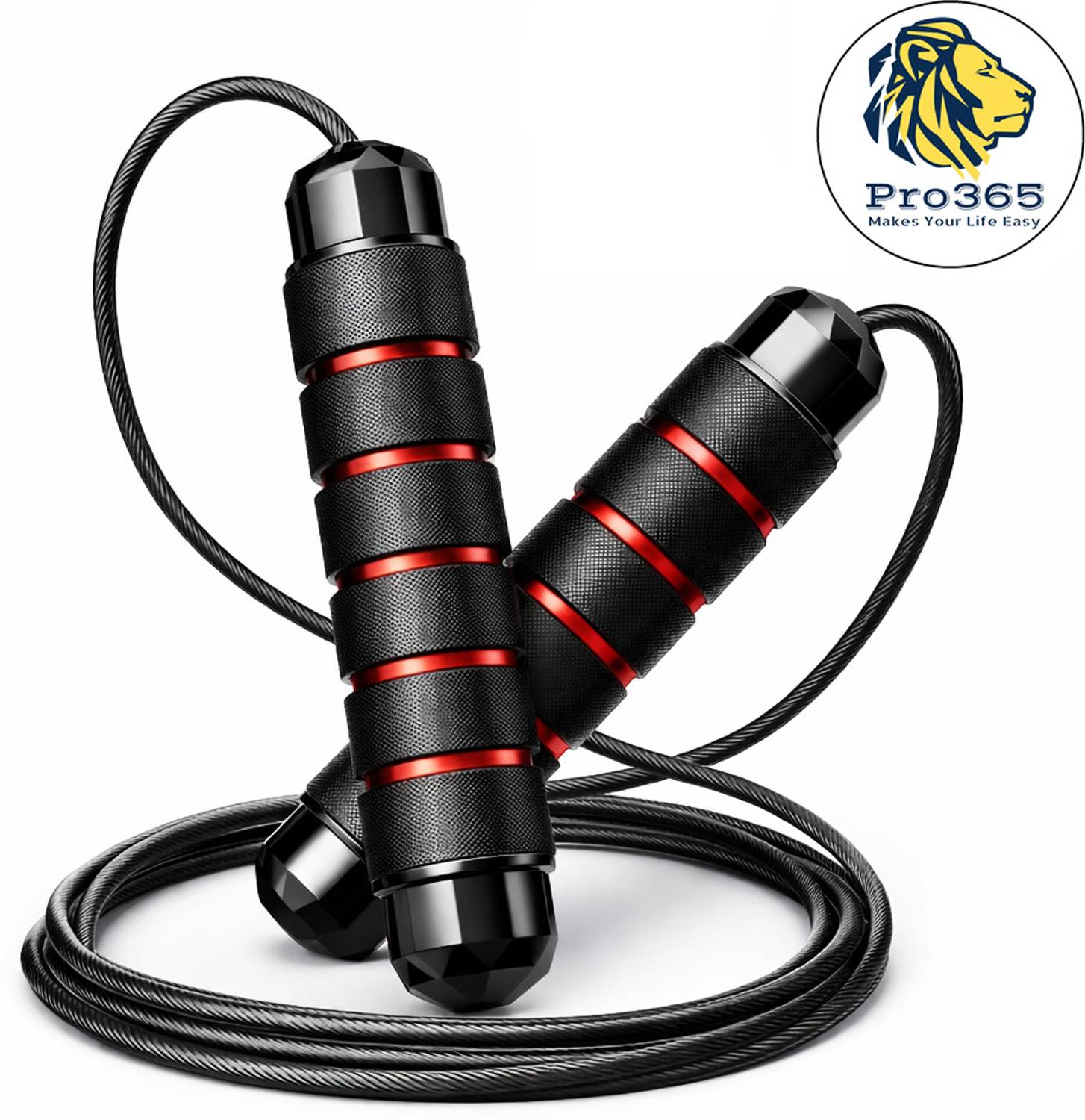 PRO365 Adjustable Exercise Skipping Rope to Unleash your Potential with Workout Ball Bearing Skipping Rope