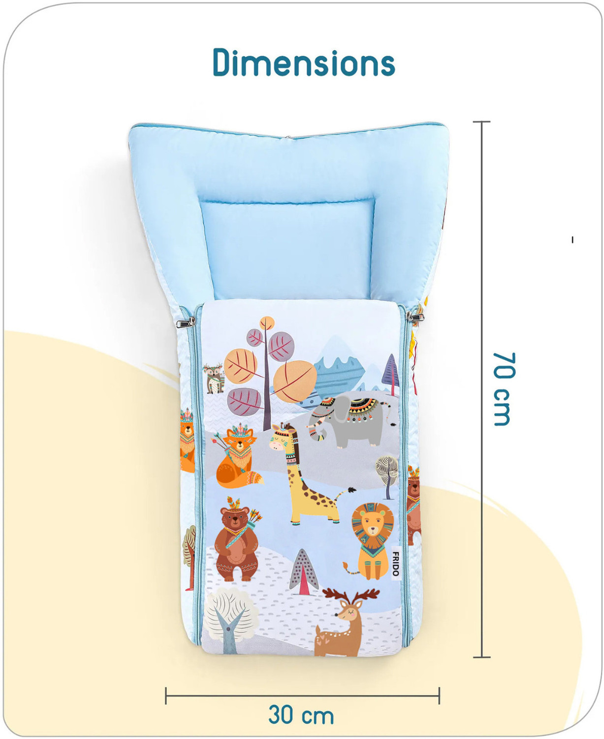 Image of Clothina Baby Sleeping Bag 3in1 Cotton Comfortable For New Born Baby Carry Bag 0-12 Month Sleeping Bag