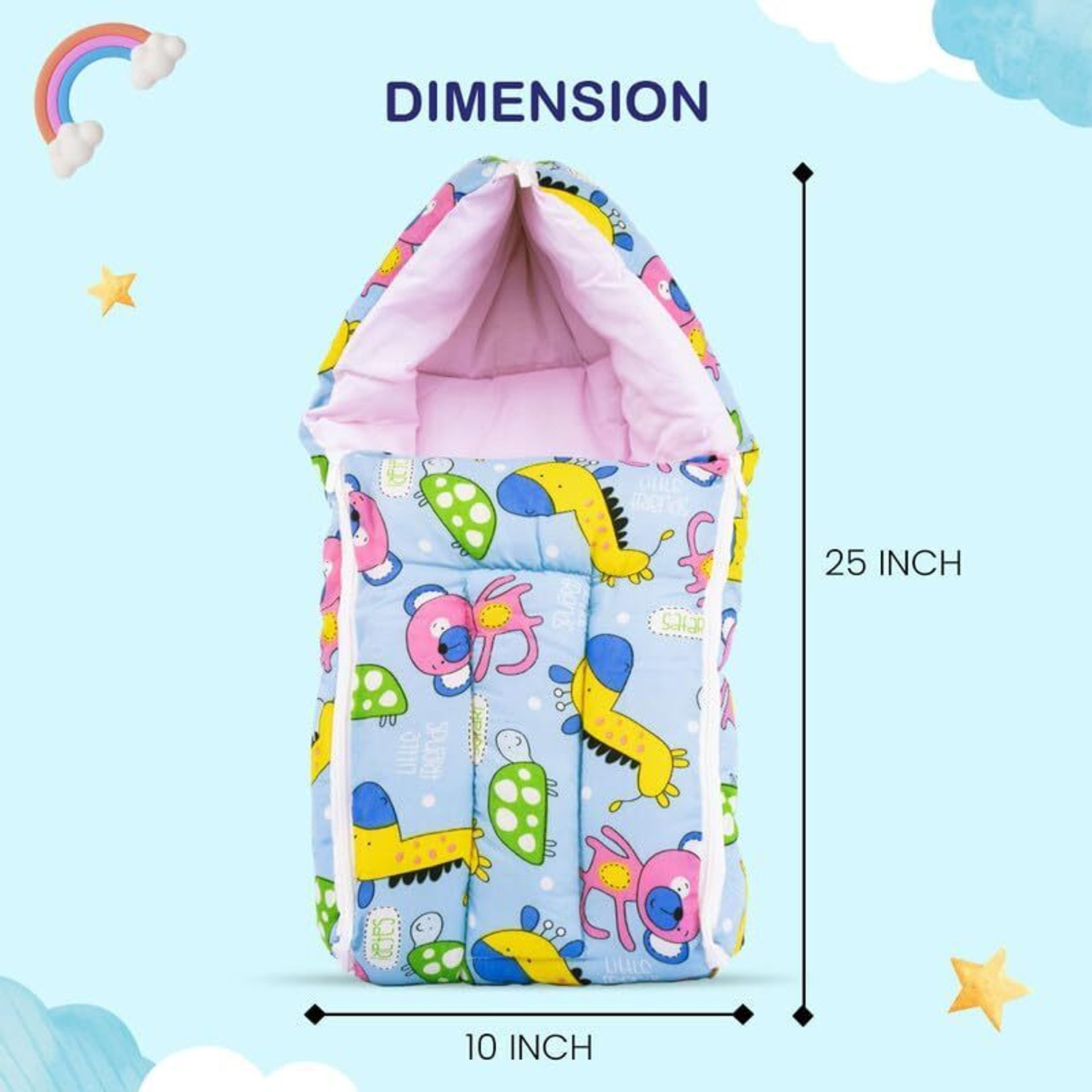 Image of BUMTUM 0-6 Months New Born Baby, Unisex Cotton Carry Bag /Sleeping Bag Sleeping Bag
