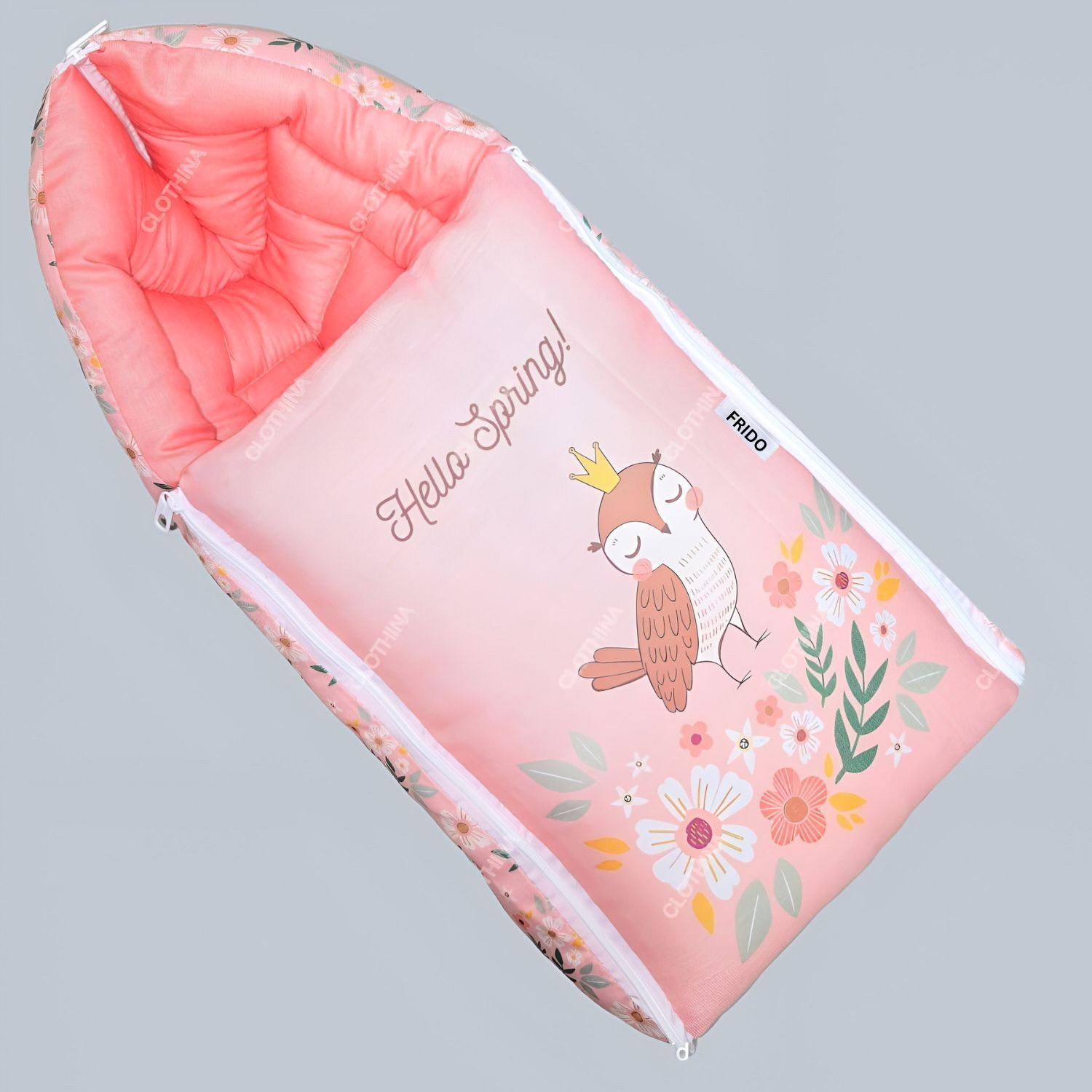 Image of Frido Baby Sleeping Bag 3in1 Cotton Comfortable For New Born Baby Carry Bag 0-12 Month Sleeping Bag