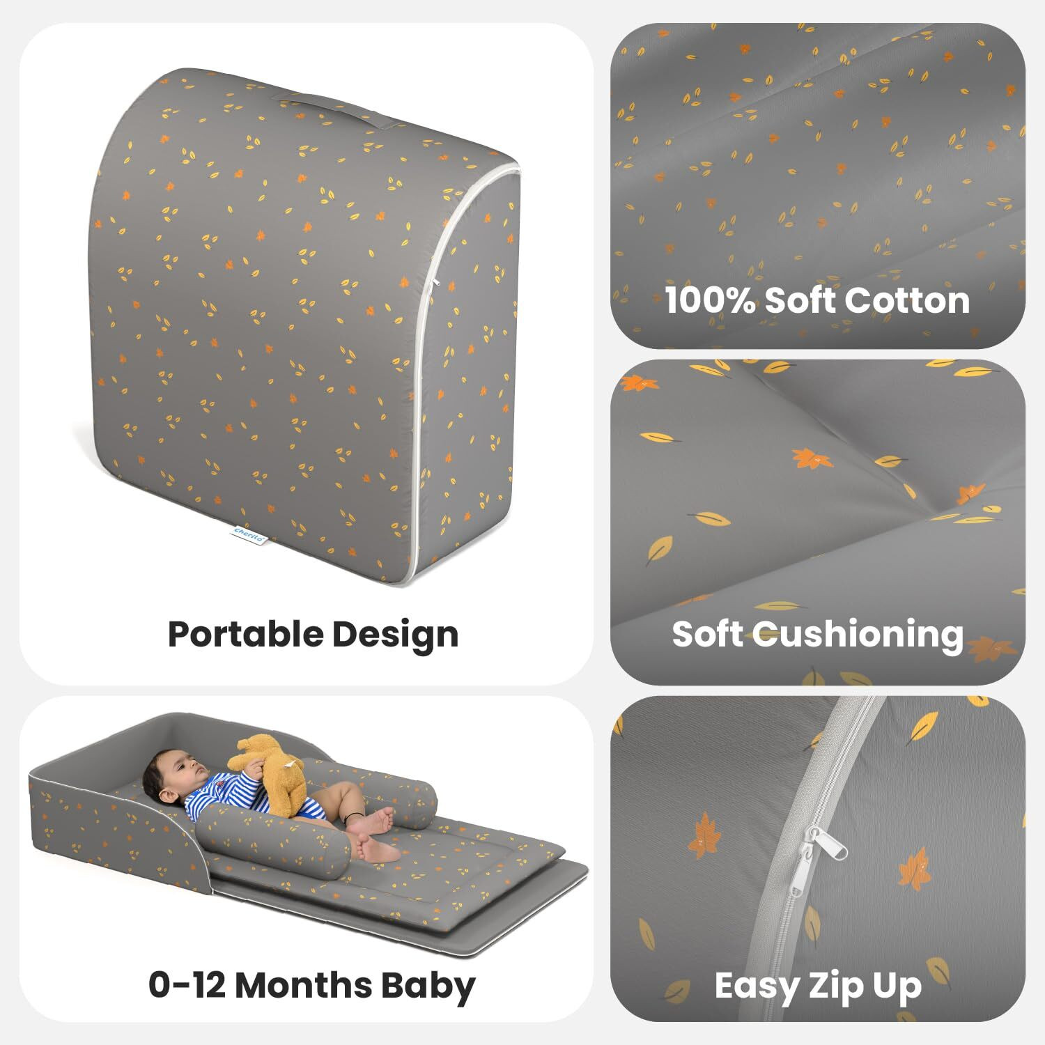 Image of Cherilo Baby Bed 0-2 Years, Portable Sleeping Bag, Baby Nest & Bedding, Carry Nest 0+M Sleeping Bag