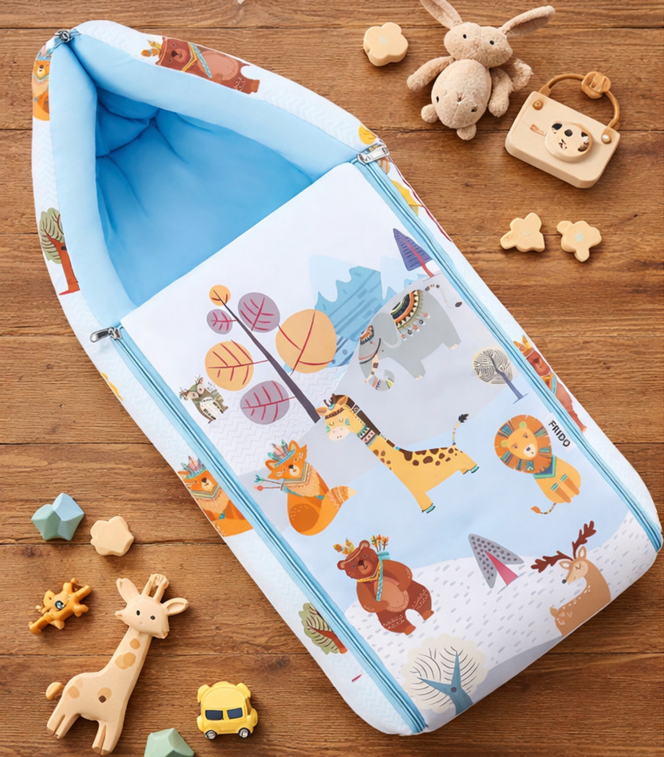 Image of Clothina Baby Sleeping Bag 3in1 Cotton Comfortable For New Born Baby Carry Bag 0-12 Month Sleeping Bag