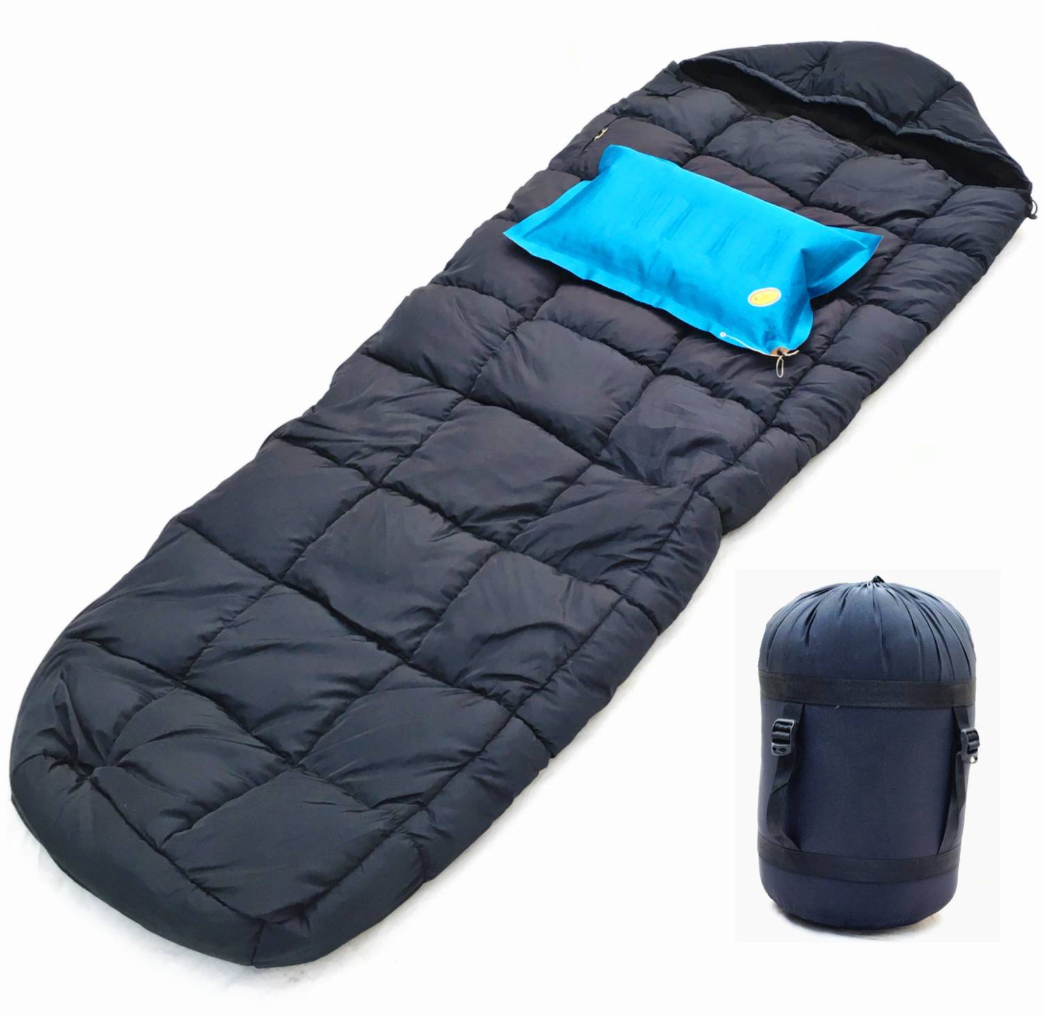 Aim Emporium Sleeping Bags& Air Pillow For Camping Travelling in 5 Degree For Single Person Sleeping Bag