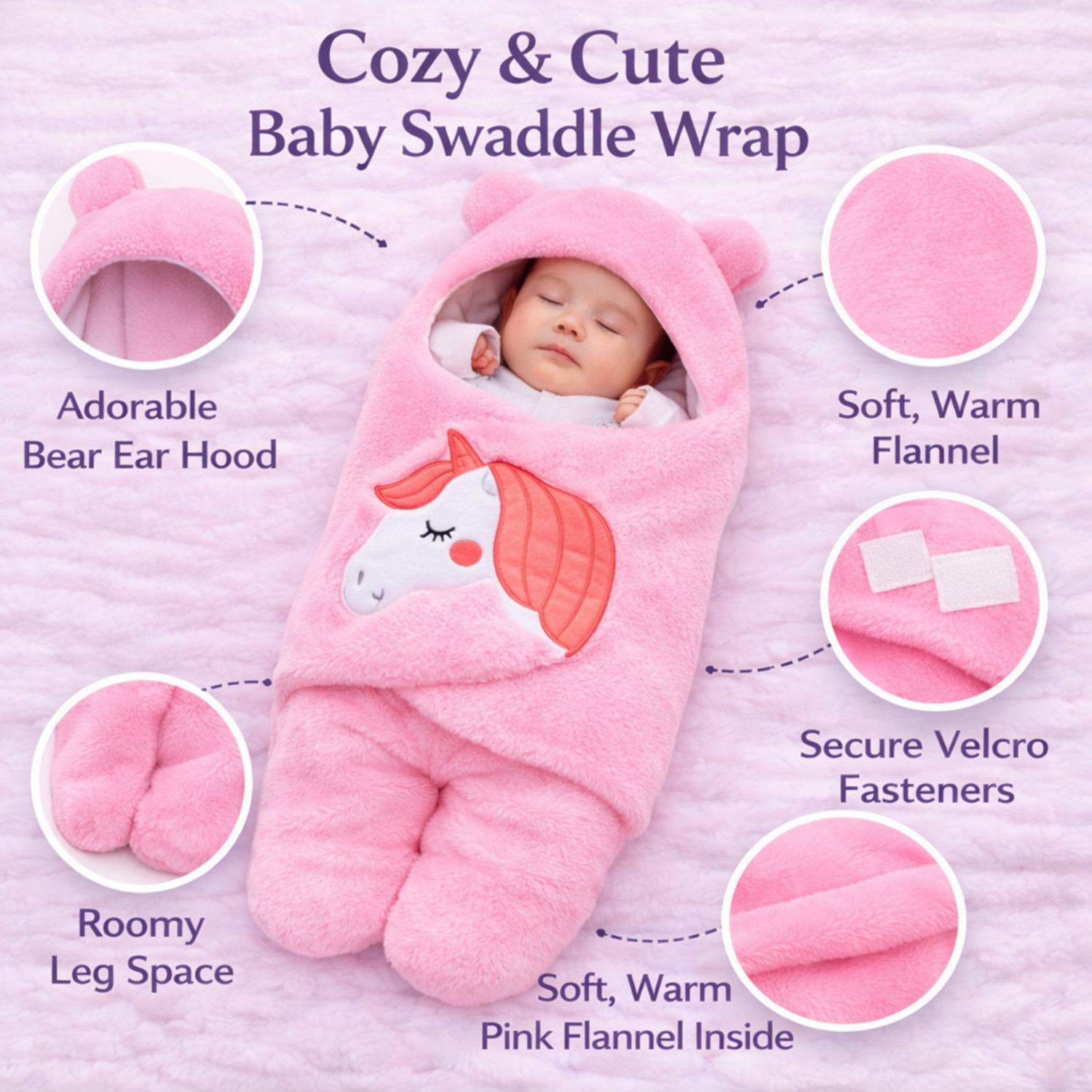 Image of BRANDONN New Born Supersoft Wearable Designer Baby boys, Baby Girls Sleeping Bag For Babies Sleeping Bag