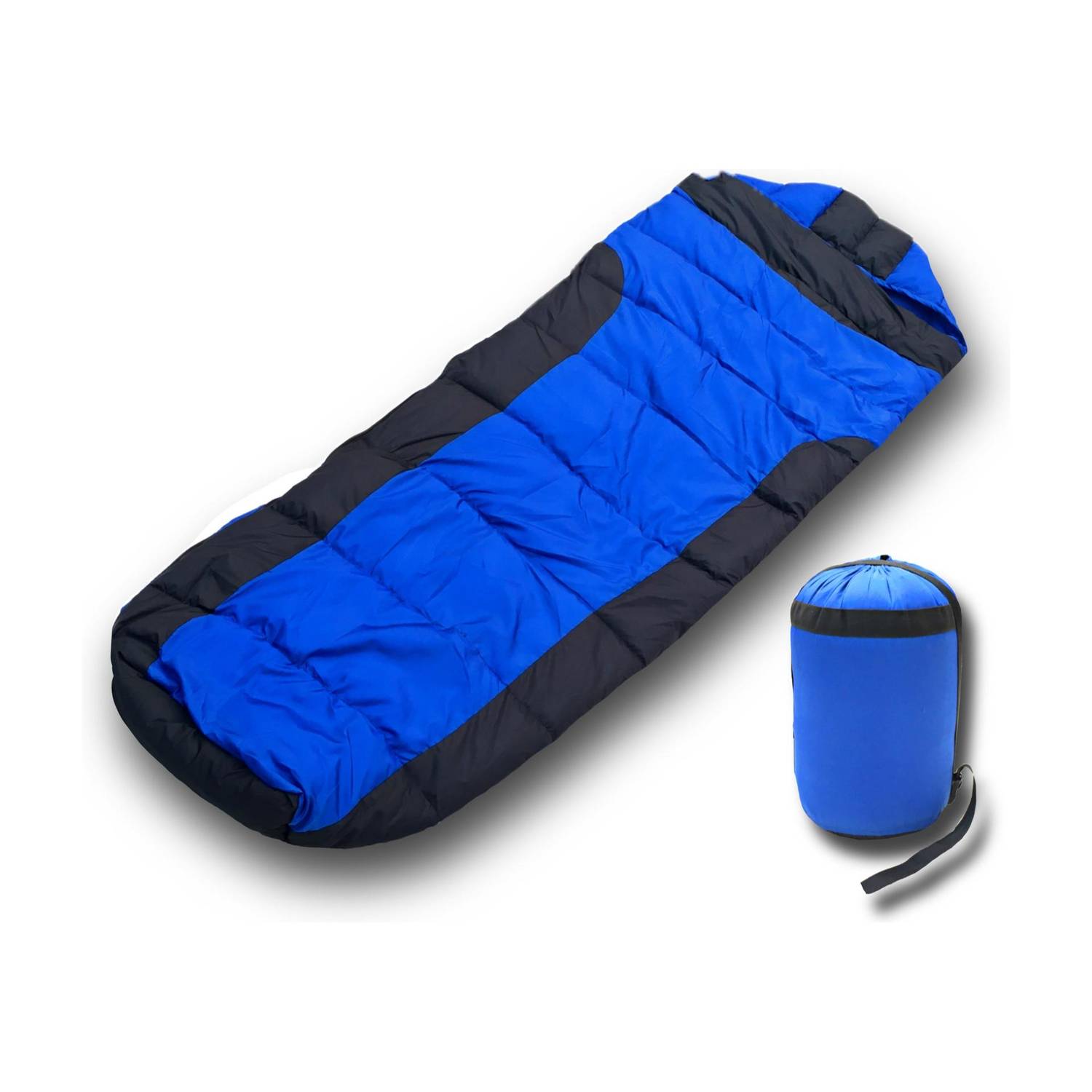 Aim Emporium 15°C to 25°C Sleeping Bag For Camping and Traveling (Blue,1kg) Mummy Sleeping Bag