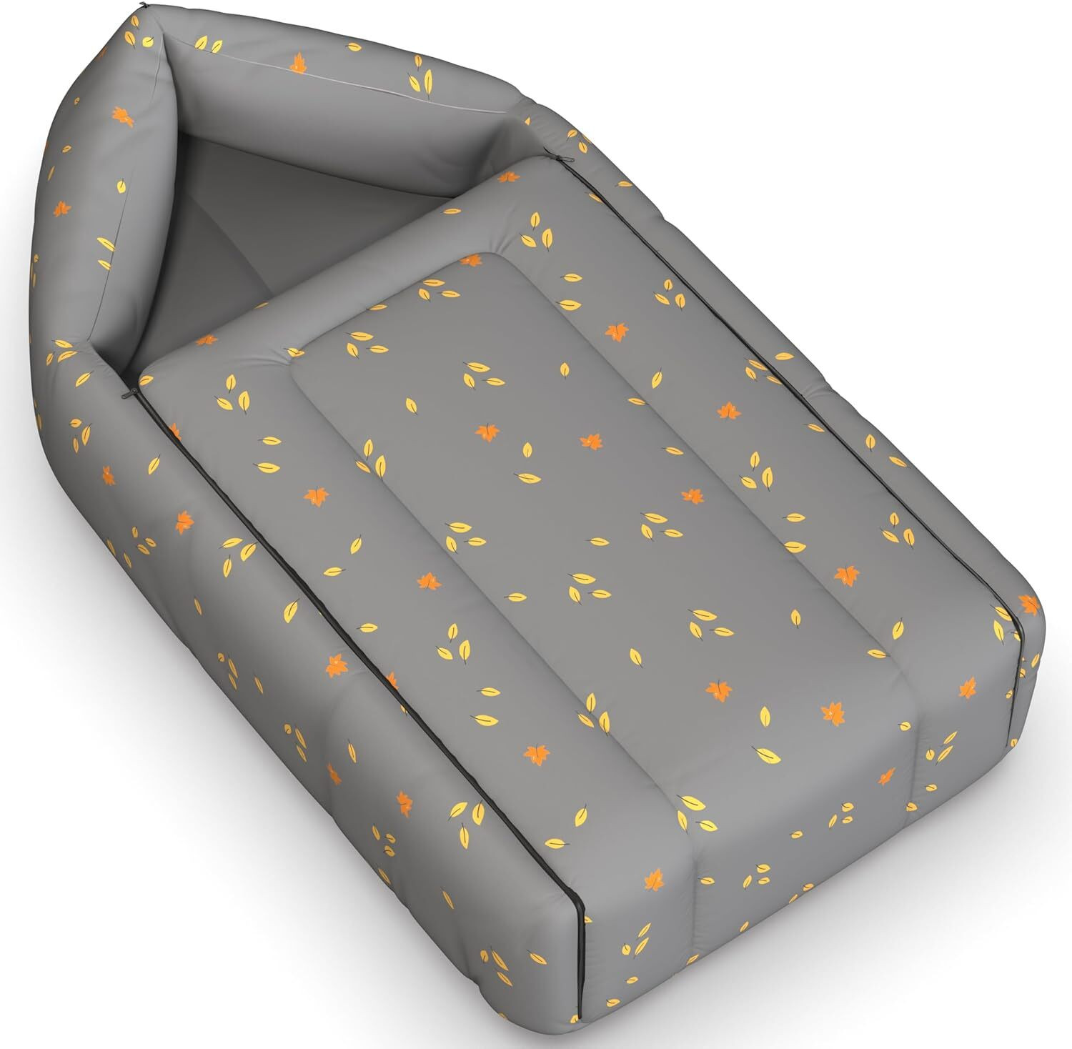 Image of Cherilo 3 in 1 Baby Bed, Sleeping Bag & Carry Nest, Portable Bassinet, 0M+ (Grey Leaf) Sleeping Bag