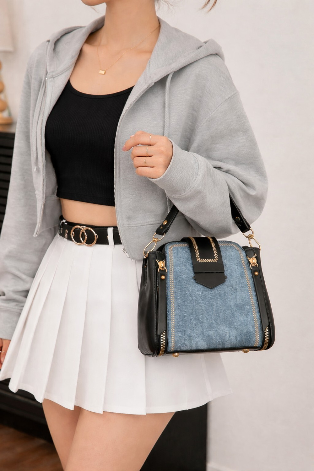 Image of Diva Dale Blue Sling Bag Stylish Trendy Gen-Z Party-Wear Premium