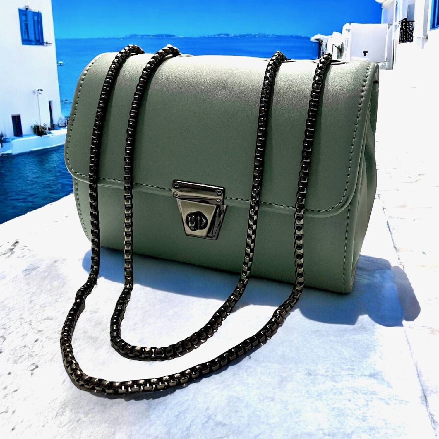 ALONZO Green Sling Bag AZCH02
