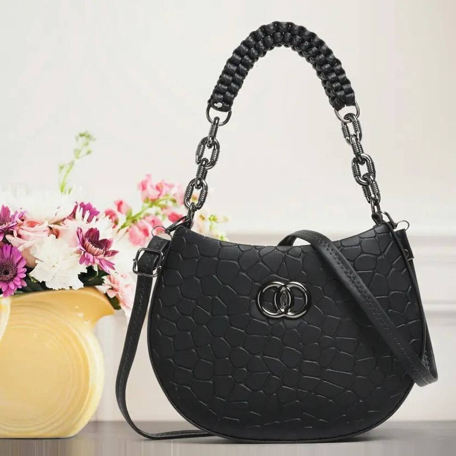 AAIFA Black Sling Bag Beautiful Sling Bags
