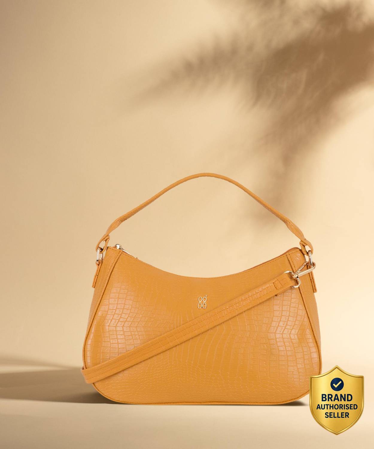 Baggit Yellow Hand-held Bag Small Hand-held Bag Lxe Temp 3T5 Hh Antelope Chrome Yellow