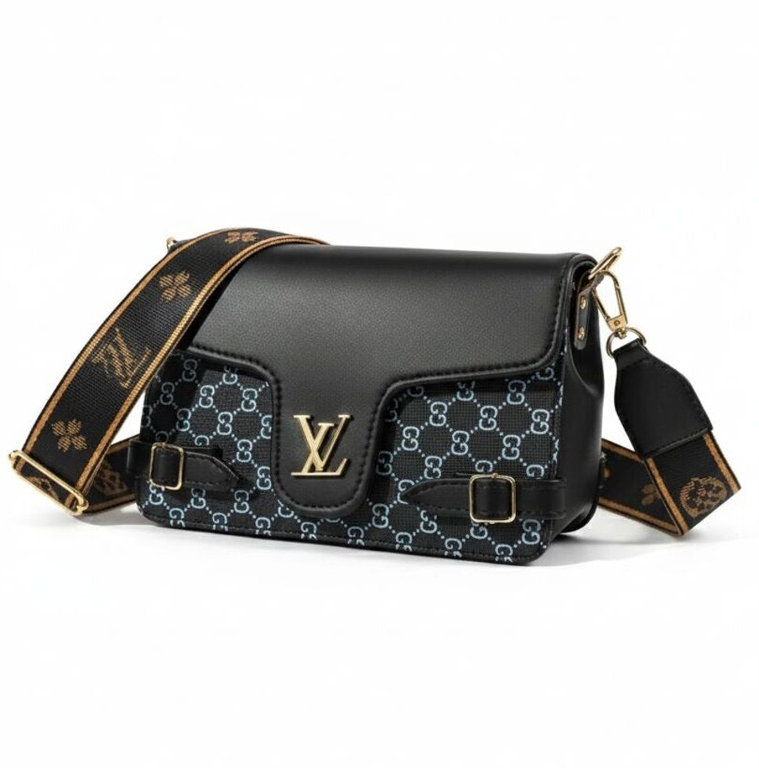 Image of fashionnoihsaF iradnuSUSUS Black Sling Bag Handbagz2
