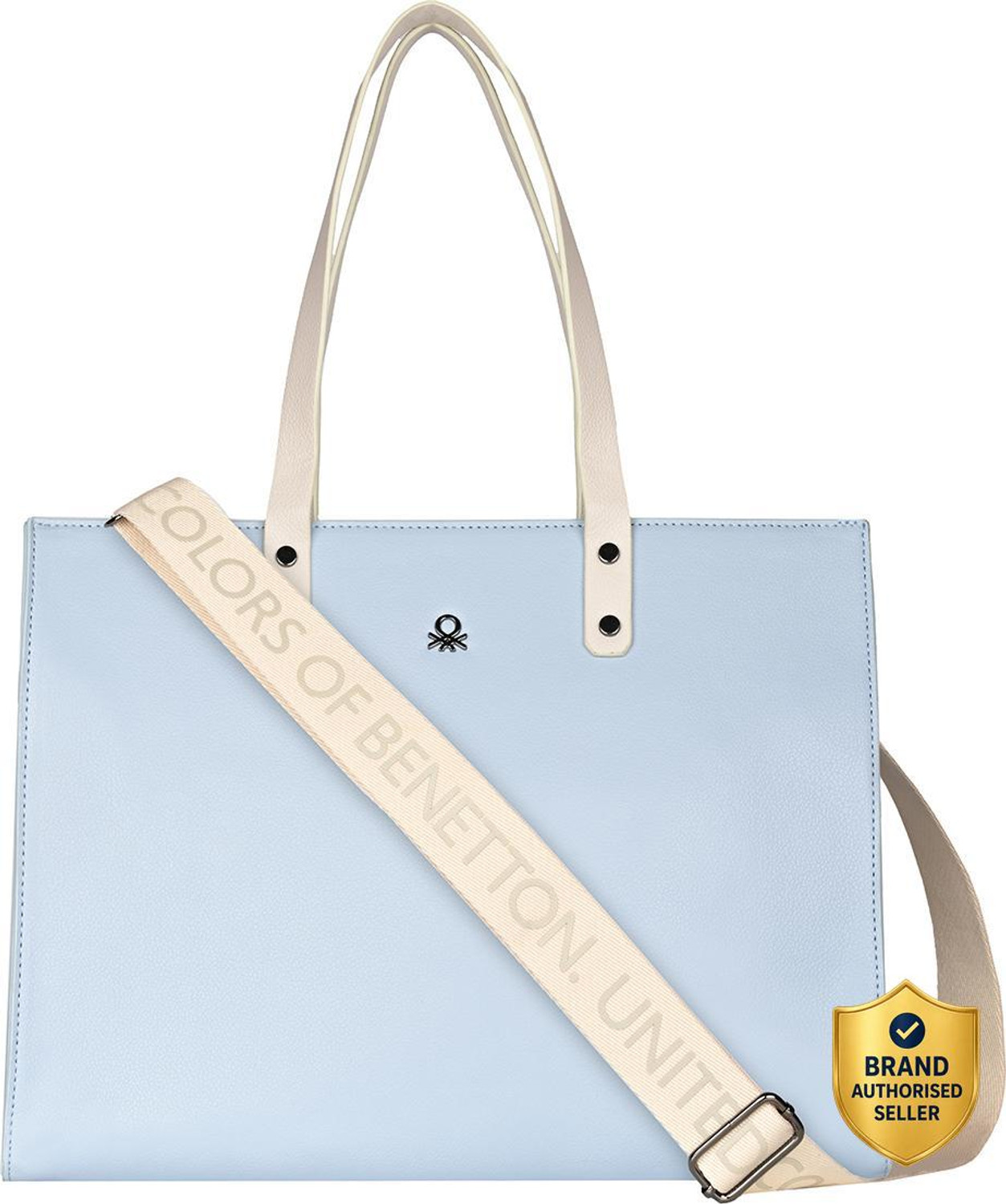 Image of United Colors of Benetton Blue Tote Charlote
