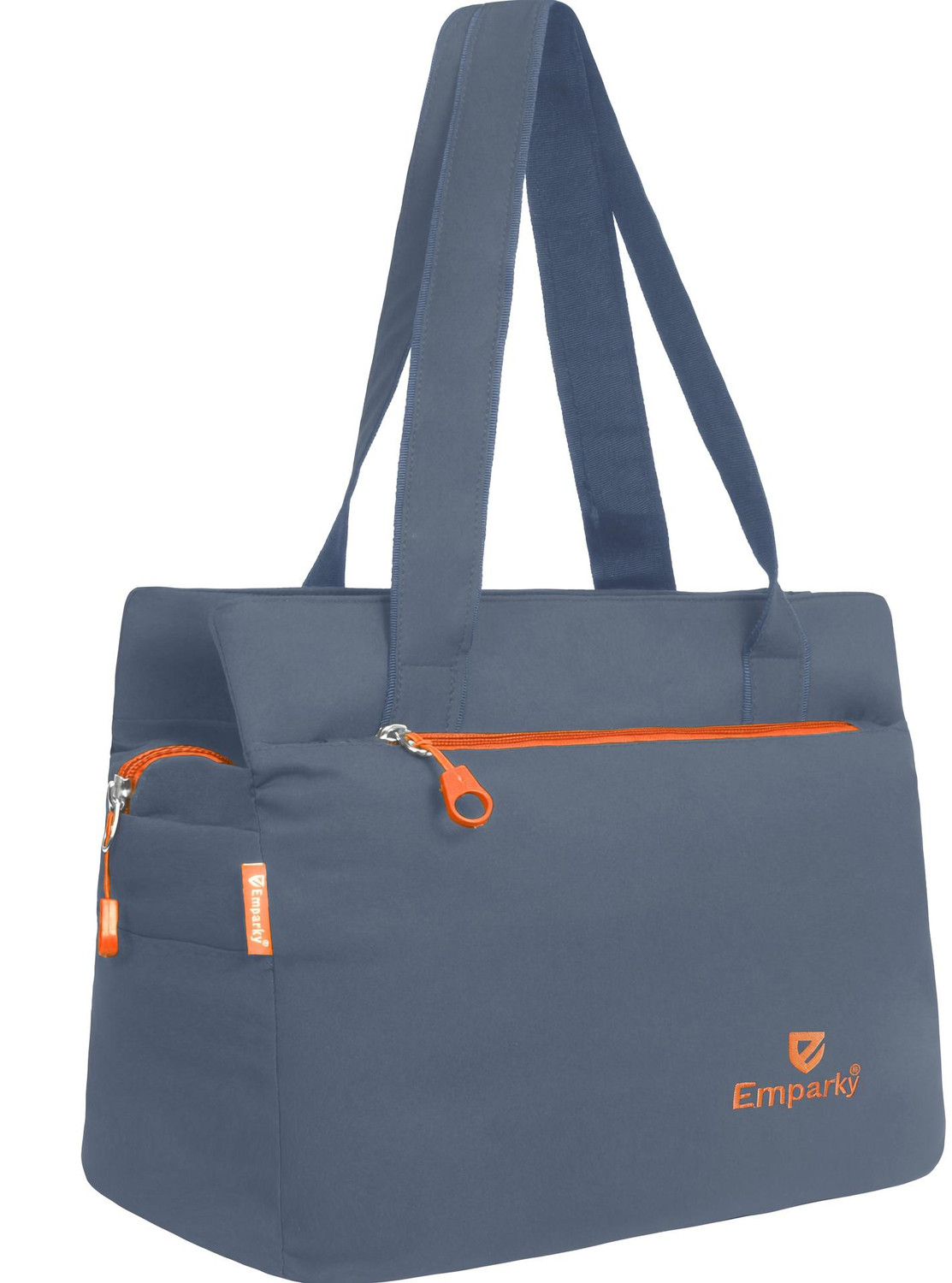 Image of Emparky Grey, Orange Shoulder Bag Ethnic Charm