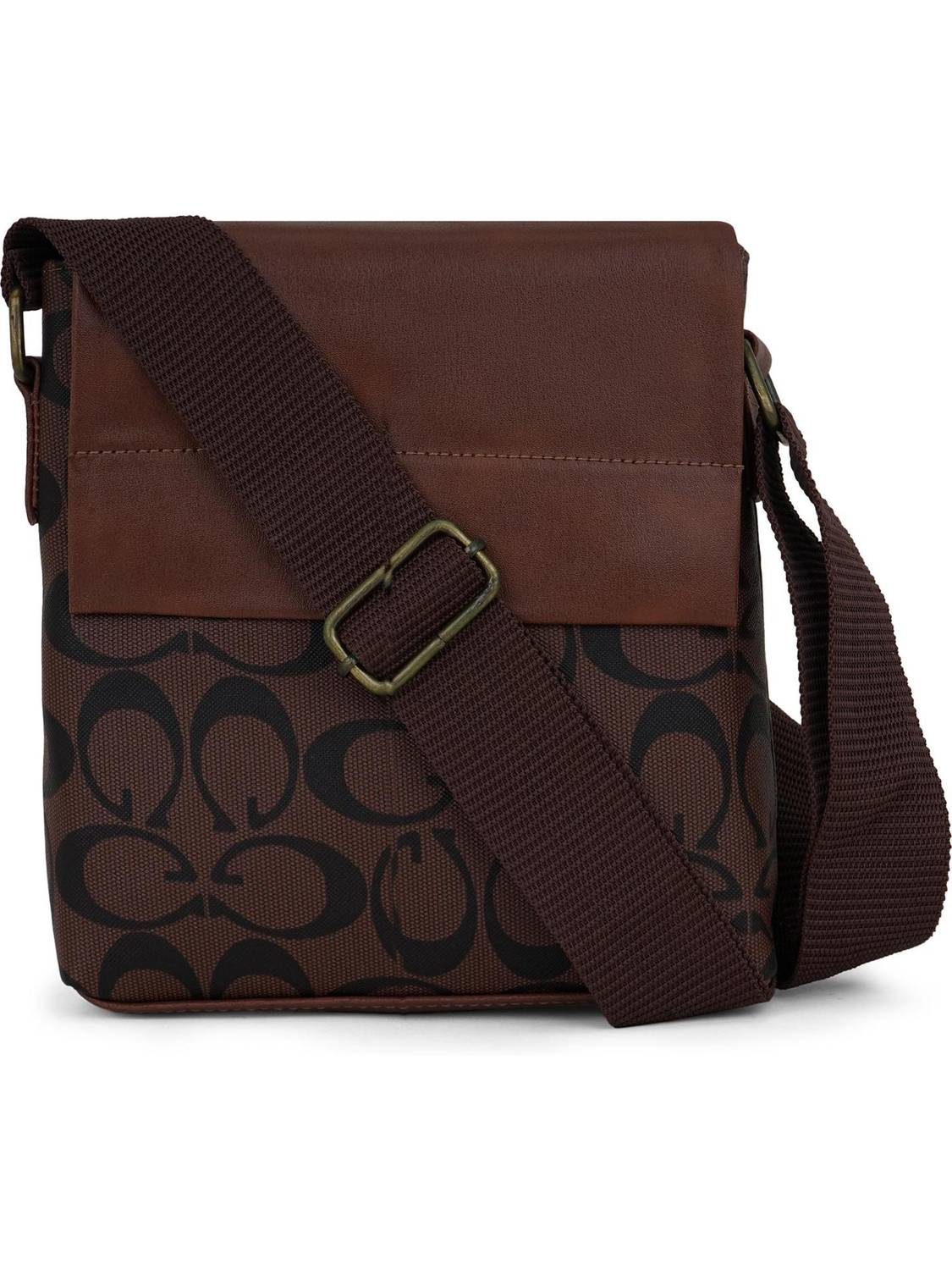 LAPZE Brown Sling Bag - Image 1