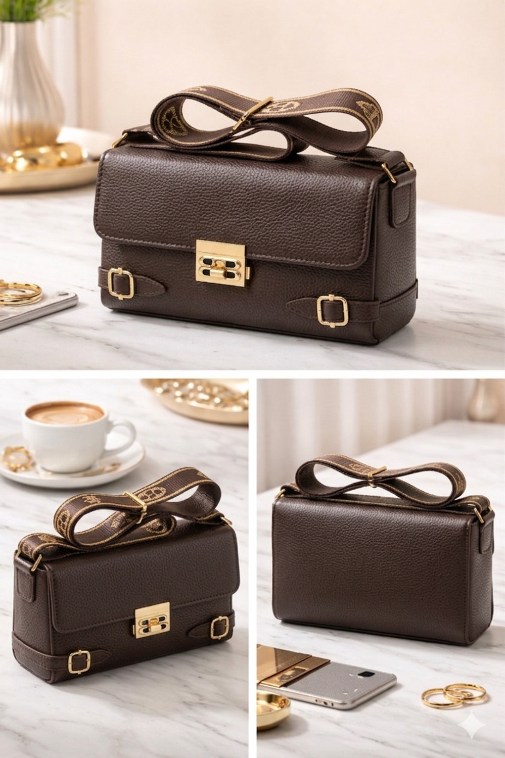 Image of Dtfashion Brown Girls Sling Bag DTF01