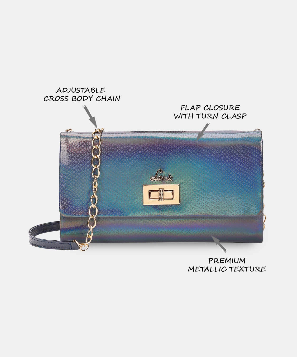Image of LAVIE Grey Sling Bag Quint