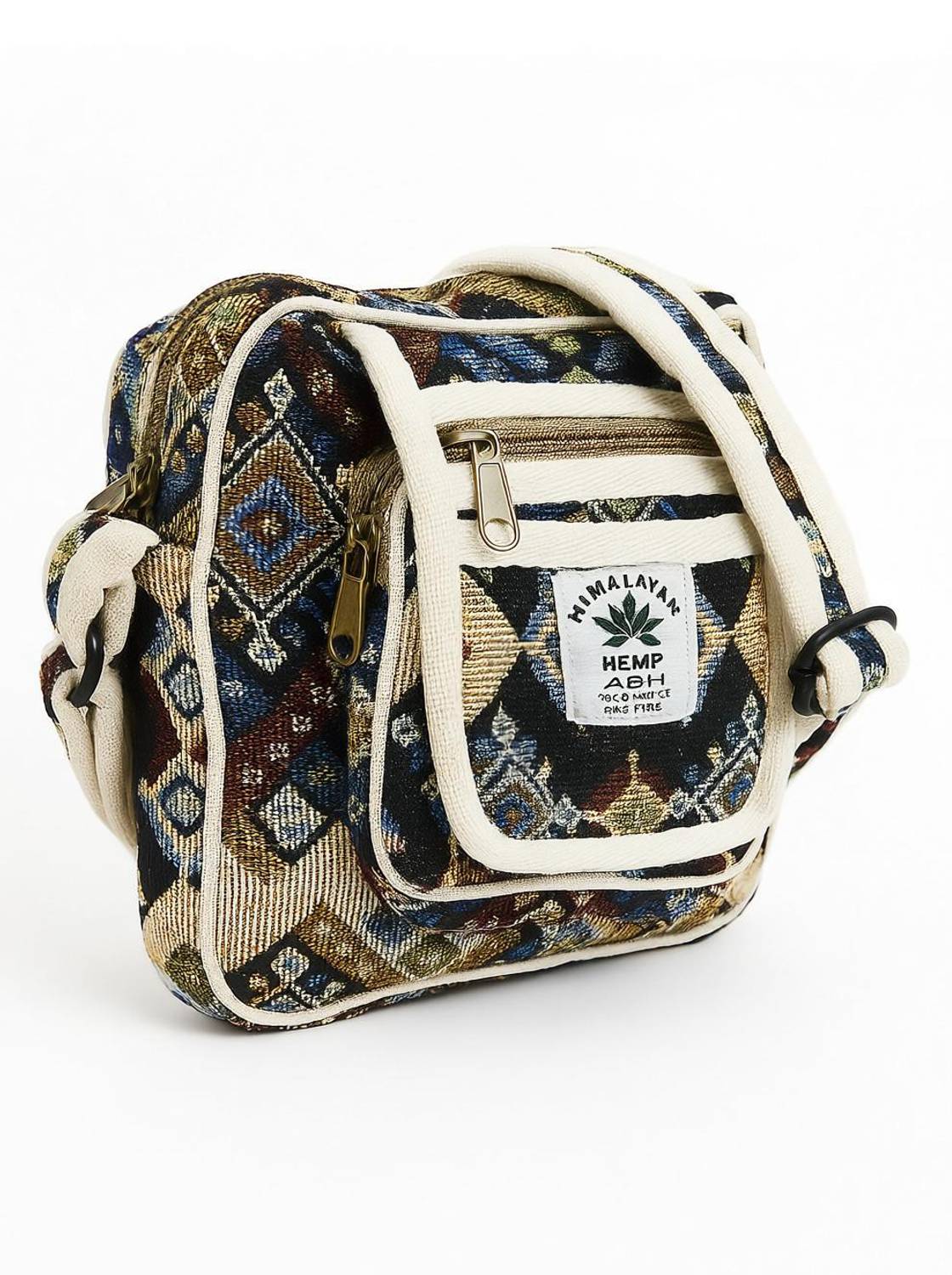 25DEGREE N Multicolor Sling Bag Hemp Sling Bag for Men & Women | Ethnic Travel & Daily Use Shoulder Bag