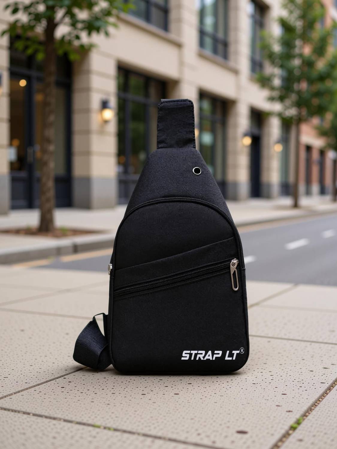 Straplt Black Sling Bag - Image 2