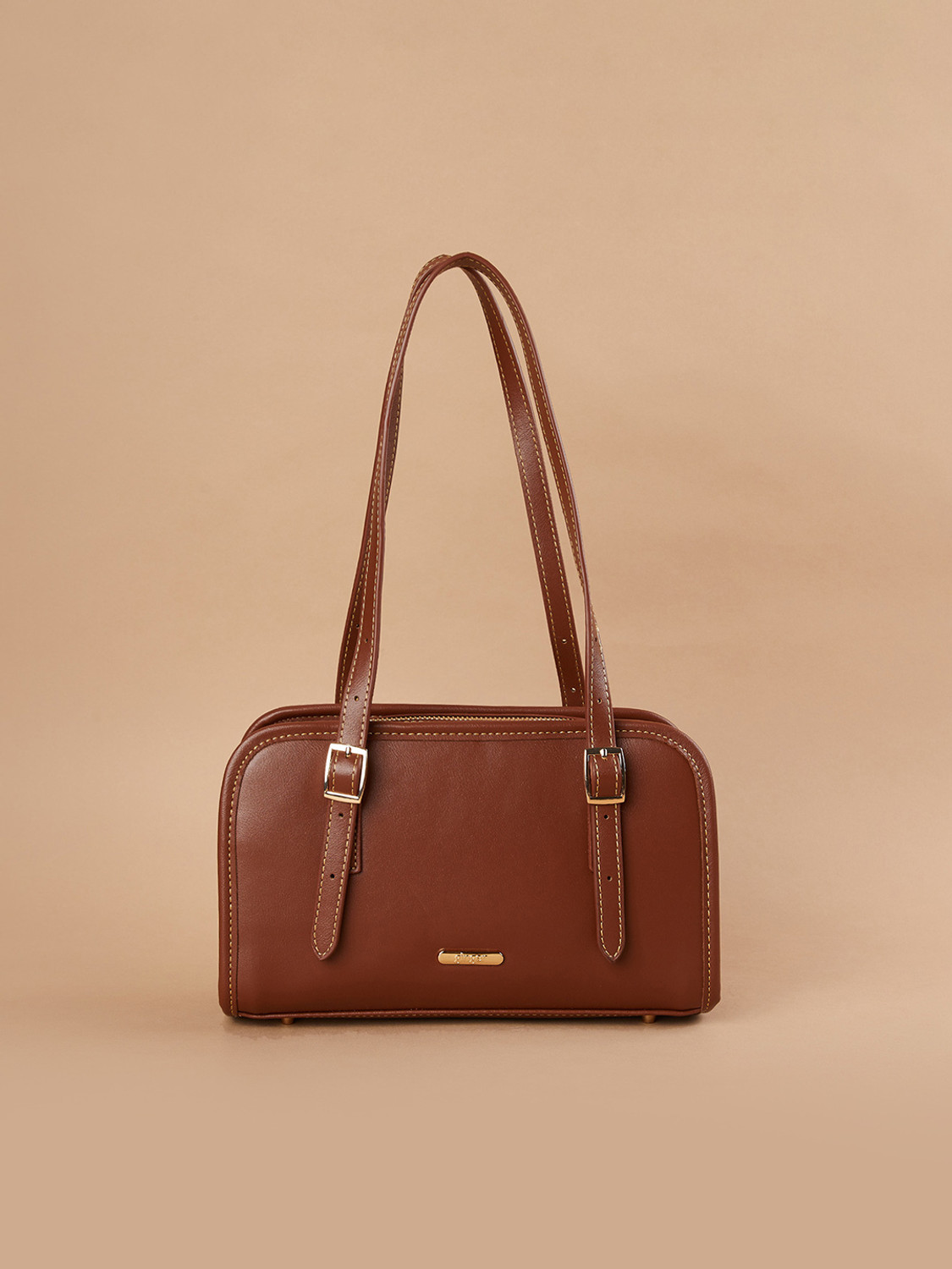 Image of CODE by Lifestyle Tan Shoulder Bag NA