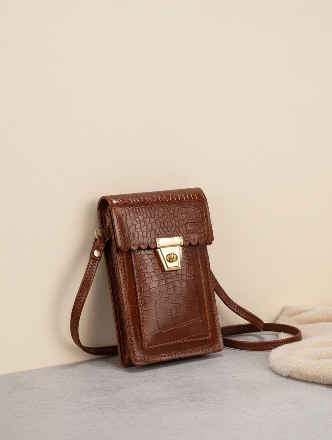 BURAK Tan Sling Bag Casual Girls Bag