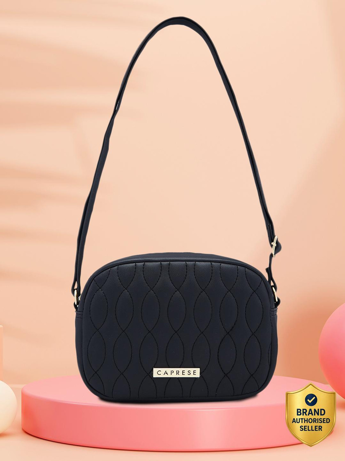 Image of Caprese Black Sling Bag Mubi Sling Small Black