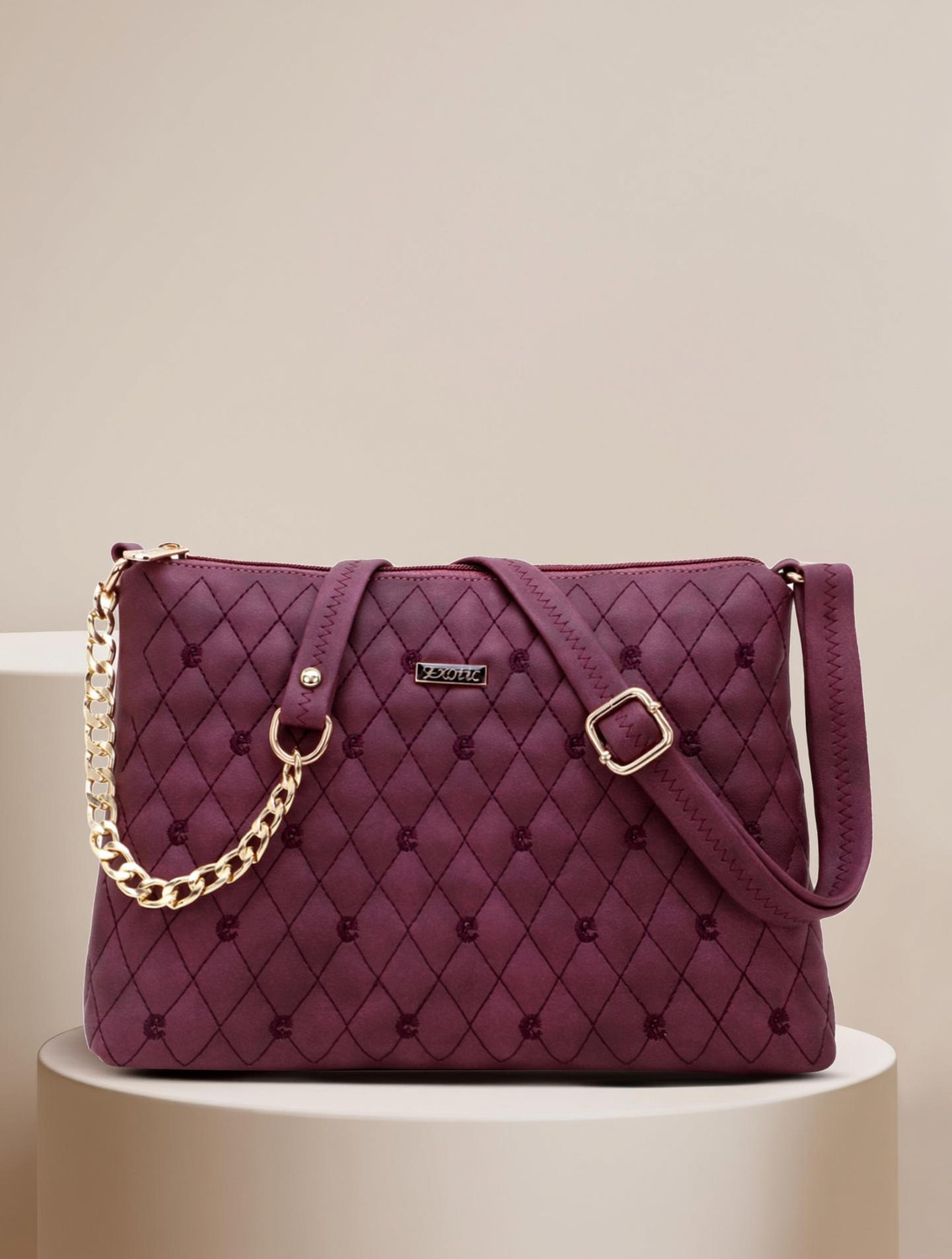 Image of Exotic Maroon Sling Bag SLB-24