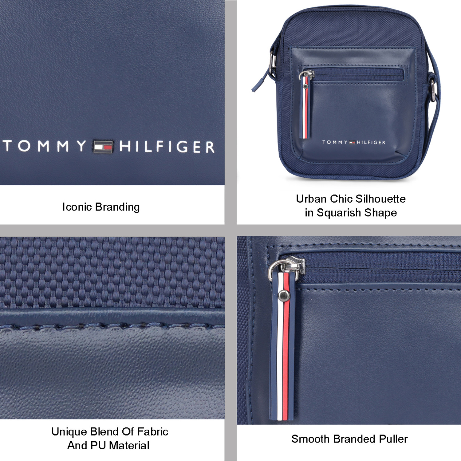 Image of TOMMY HILFIGER Blue Sling Bag Pittsburg