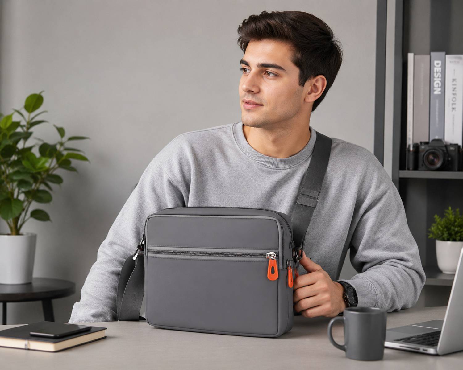 SkyDuck Grey Sling Bag - Image 5