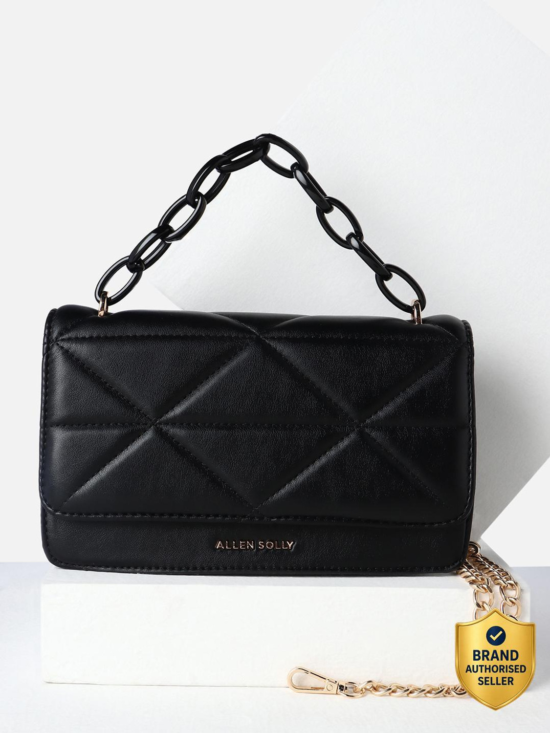Image of Allen Solly Black Sling Bag AHBGFRGBS01062