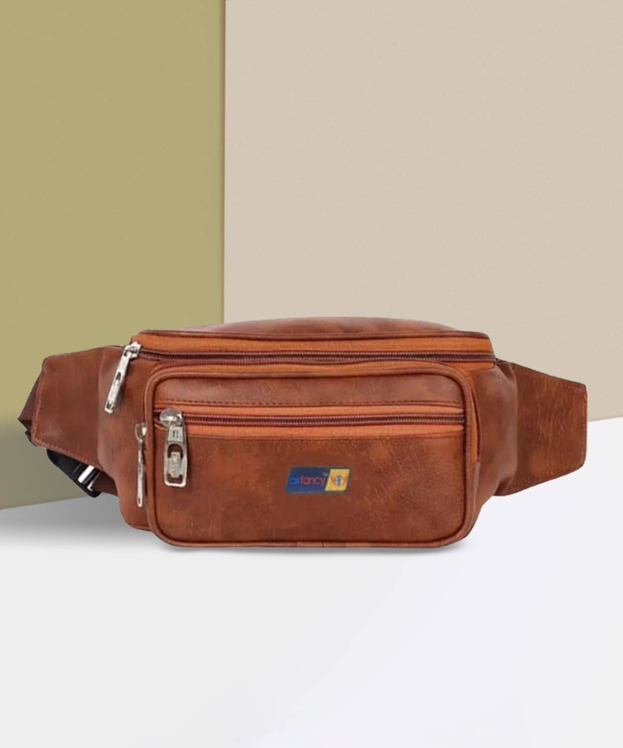 Airfancy Brown Messenger Bag waist bag waist pouch outdoor casual sports pockets waist bag