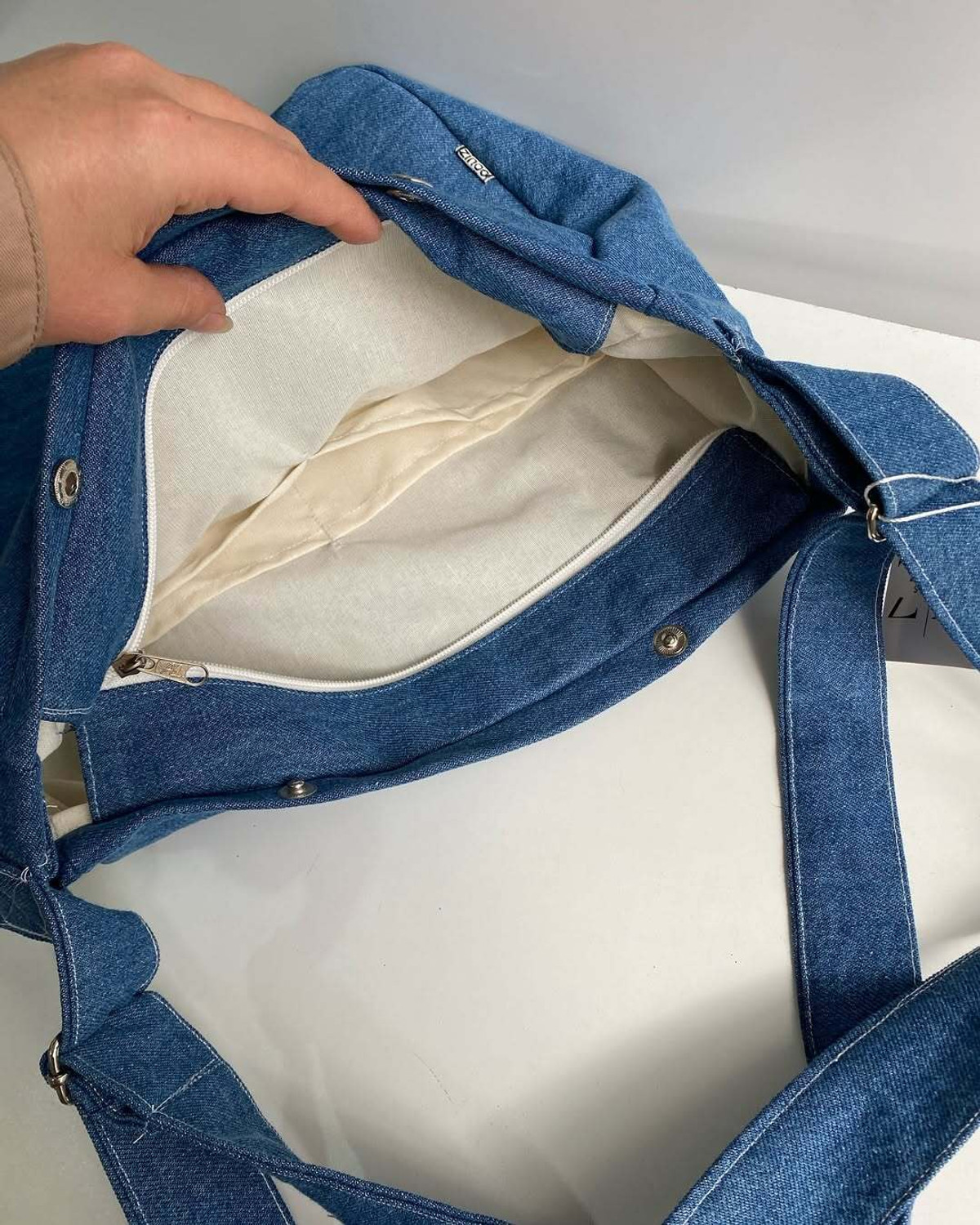 Image of LIZIQI Multicolor Sling Bag Trendy Denim Tote bag Sling bag For college Bag for women ladies purse