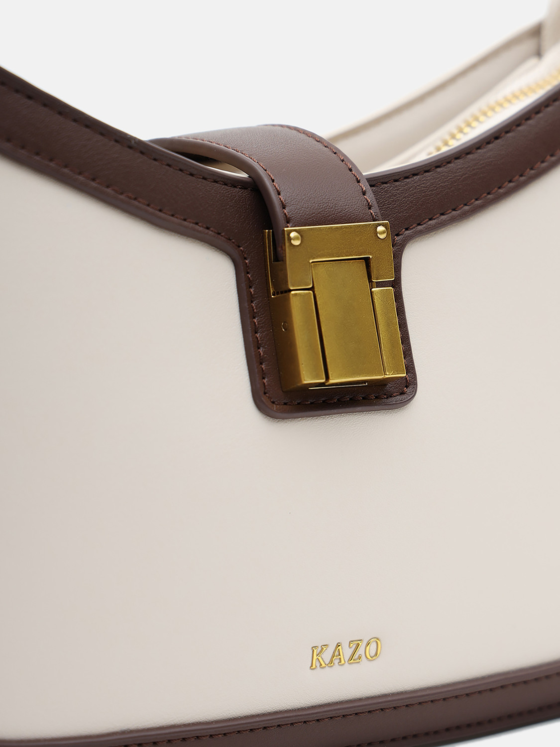 Image of KAZO White Sling Bag DT0847OFWTBRN