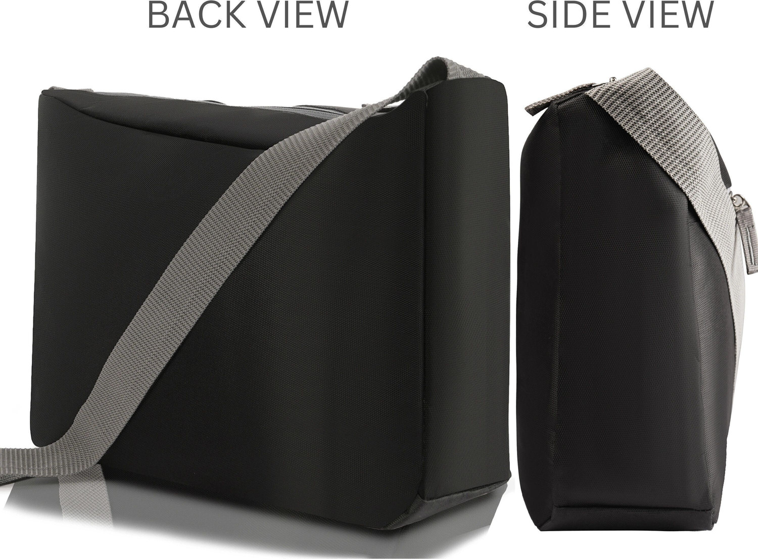 Image of FAMEUS Black Messenger Bag Stylish Light Weight Unisex Laptop Bag -Travel /Office /Business /College