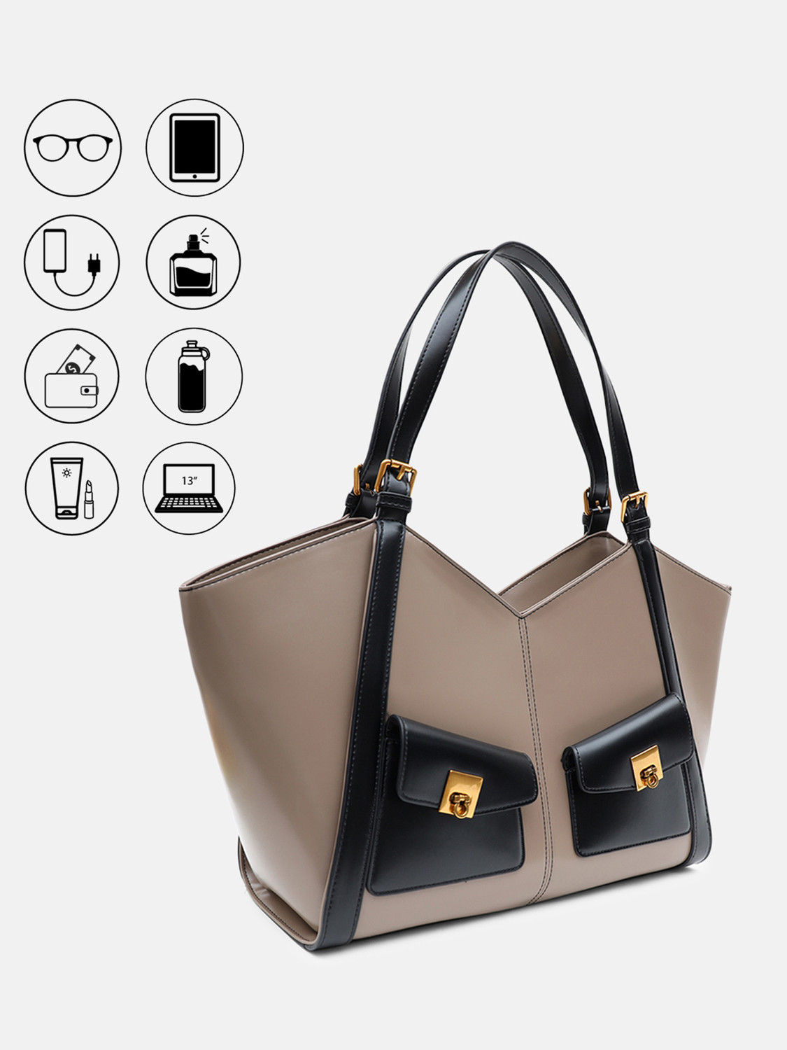 Image of KAZO Beige Tote Bag