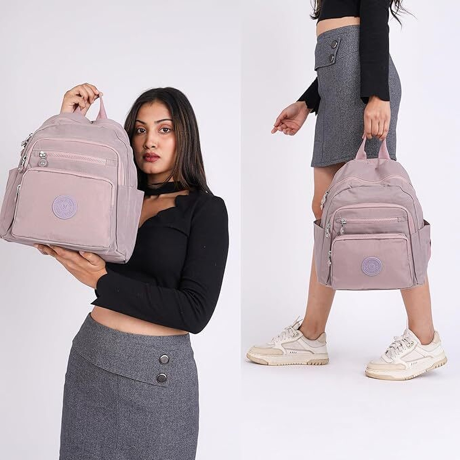 Image of TS WITH TECHSUN Stylish Backpack for Women & Girls Multipocket Daypack for Travel, Office, Work 10.3 L Backpack