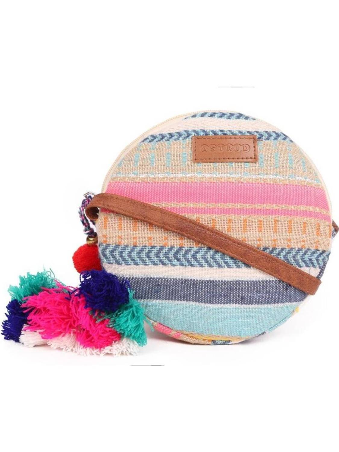 ASTRID Orange Sling Bag round sling bag