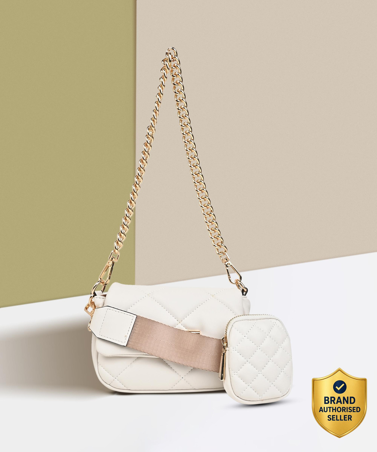 Image of ALDO White Sling Bag MININORIEE110