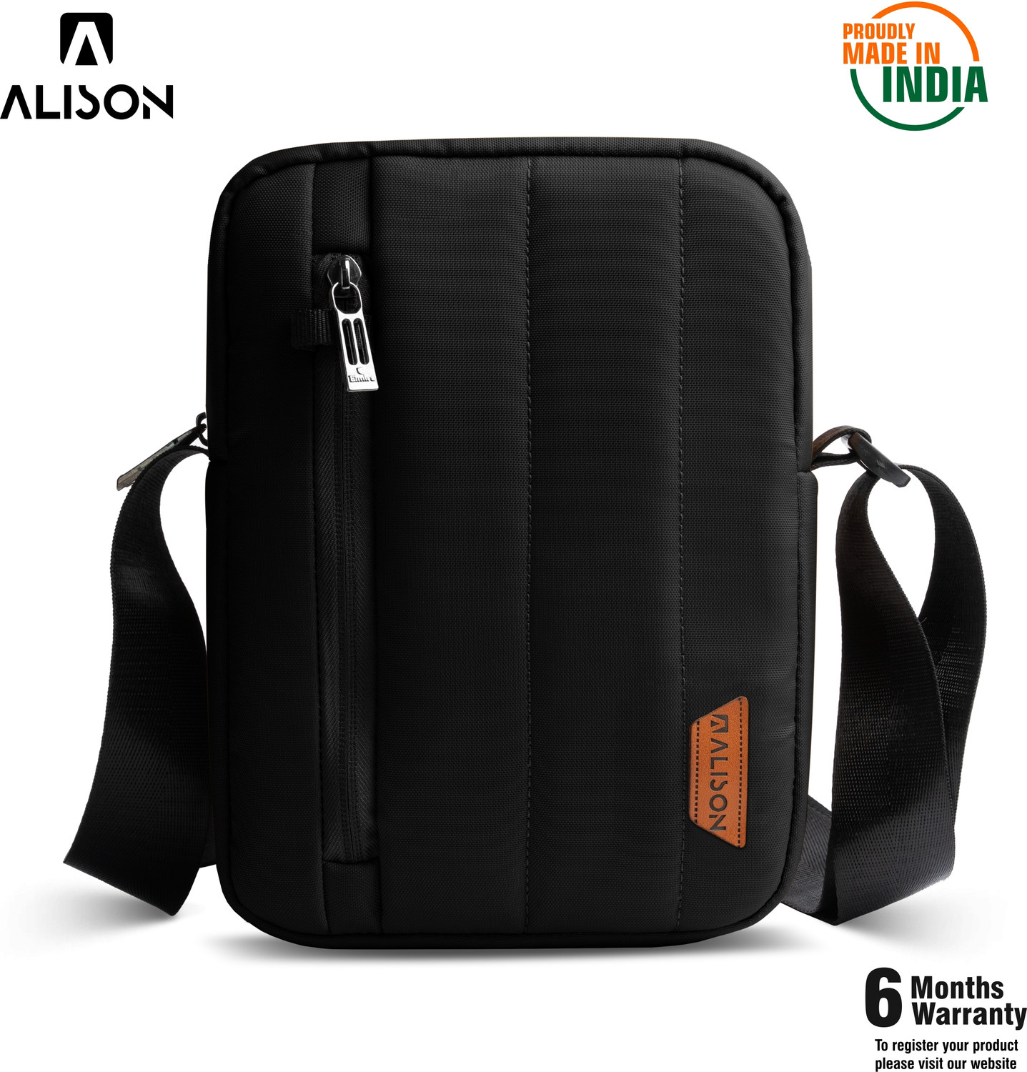Image of Alison Black Sling Bag Design Side Bag For Men