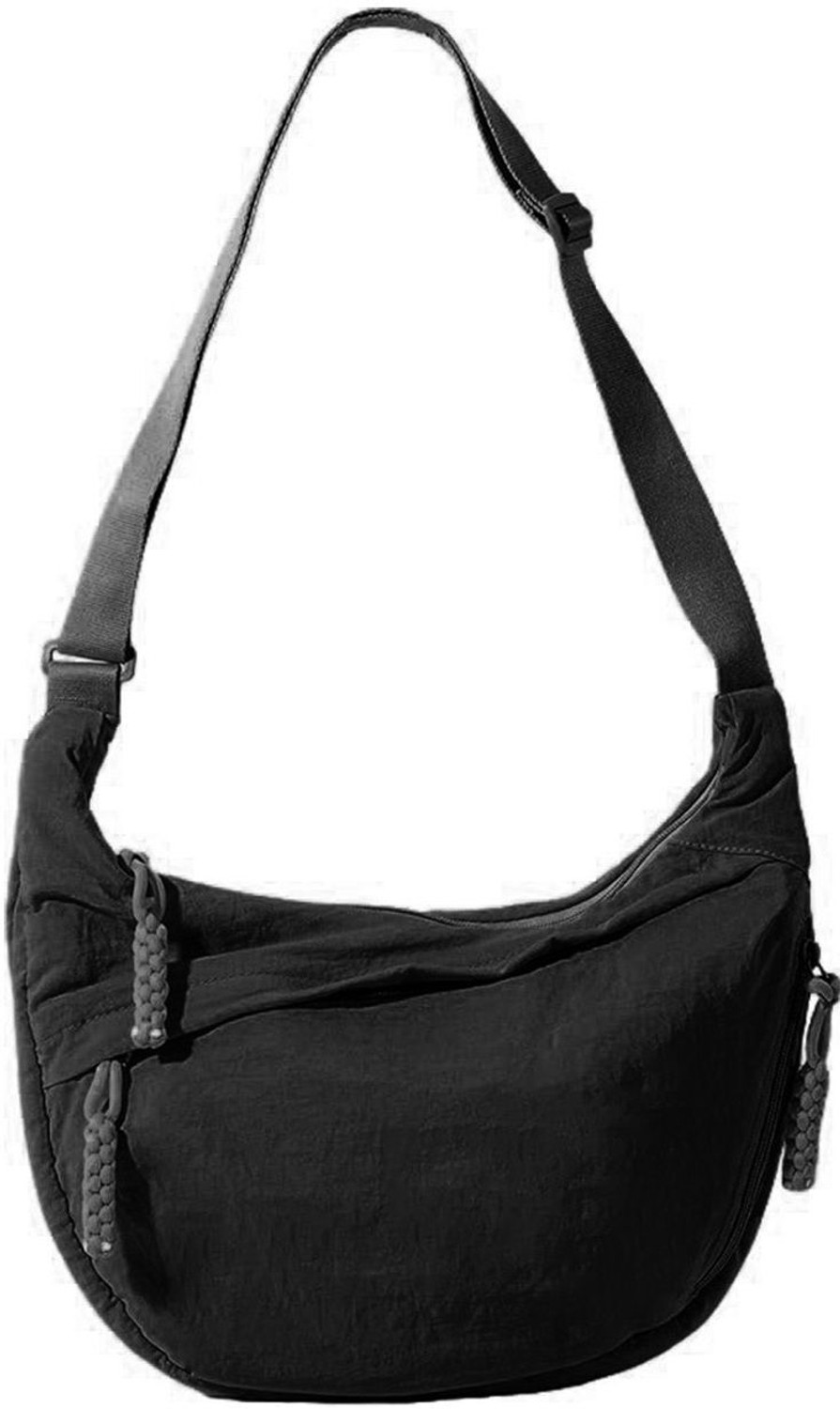 Egab Travel Crossbody Crescent Bags for Women (Black) Shoulder Bag