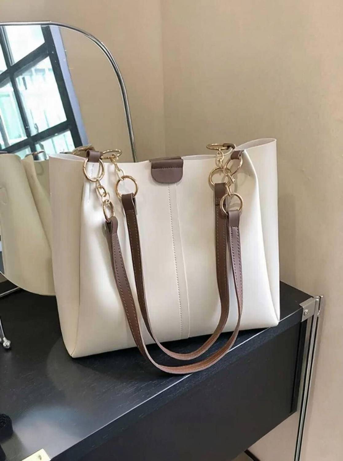 Mifra White Shoulder Bag Handbag