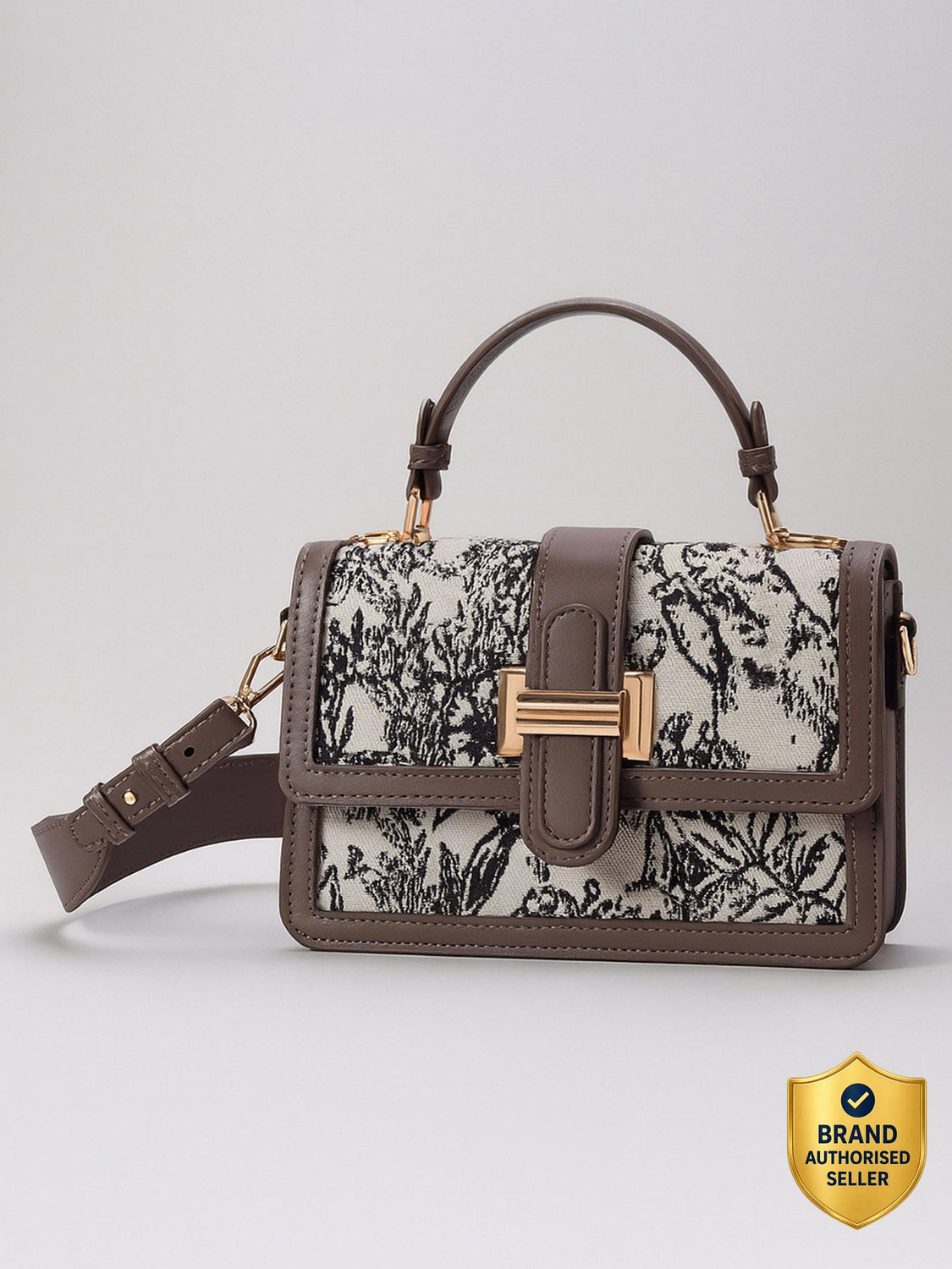 Image of LINO PERROS Brown Sling Bag Women Brown Satchel Bag