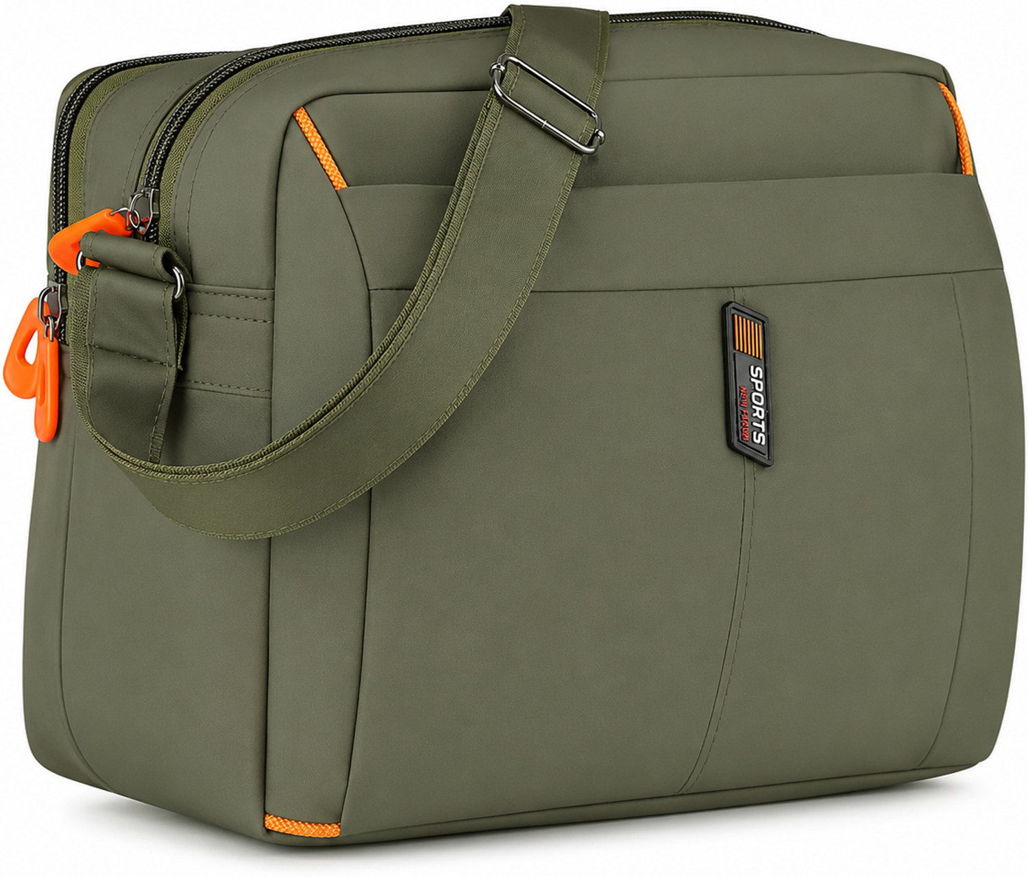 Image of SkyDuck Green Sling Bag Crossbody Messenger Sling Bag for Men & Women Water Resistant Travel Office Bag
