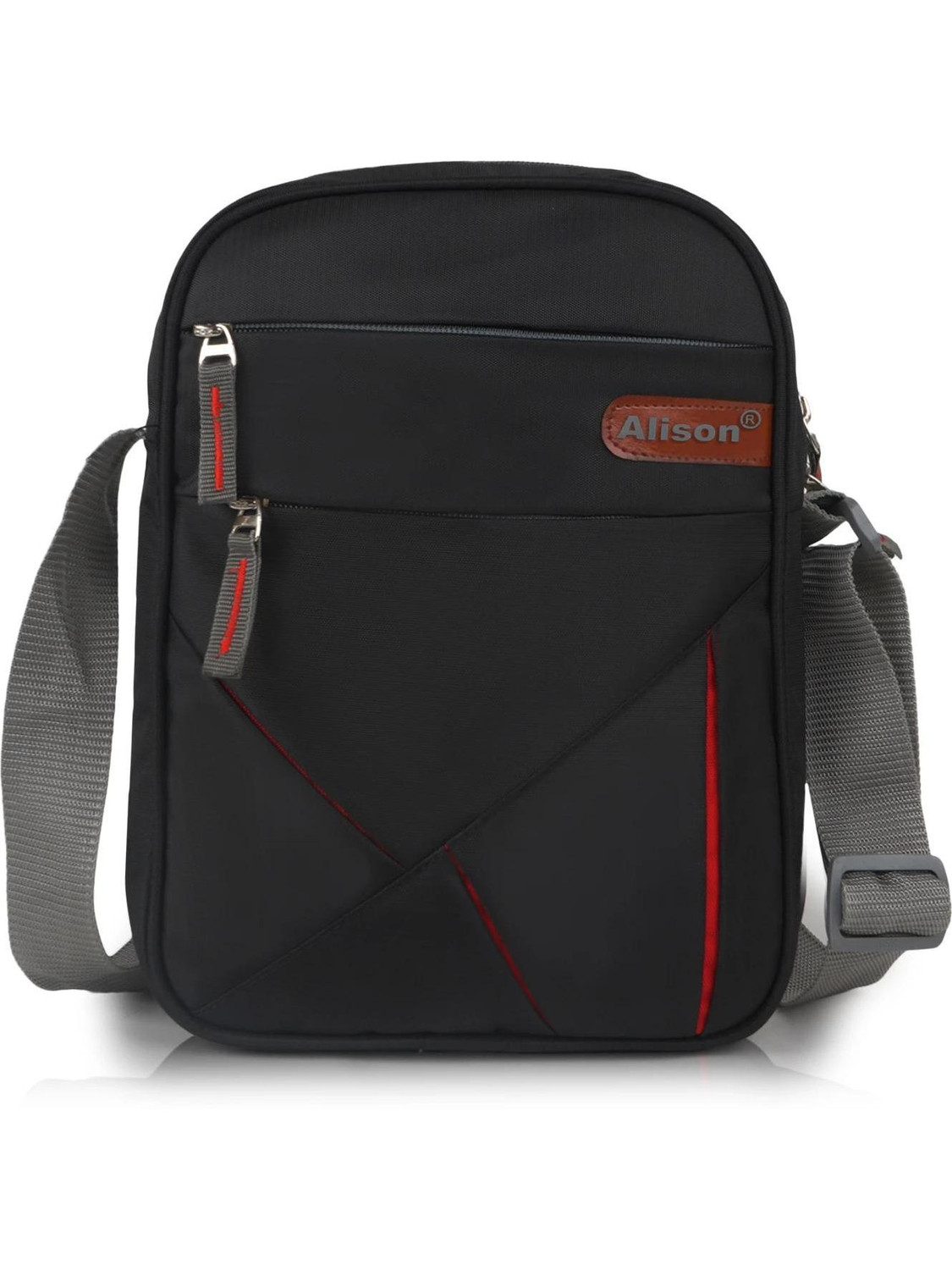 Image of Alison Men Black Messenger Bag