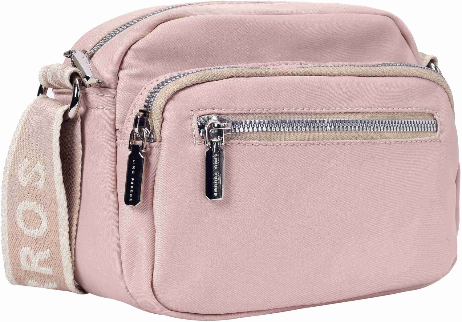 Image of LINO PERROS Pink Sling Bag Women's Peach Crossbody Bag